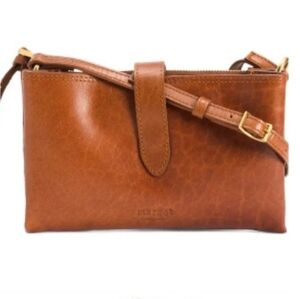 Margot New York Cognac Crossbody Purse